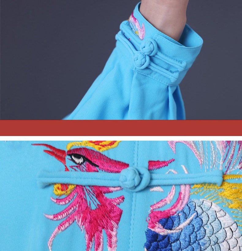 Traditional Kung Fu Uniform, Embroidered Tai Chi Suit