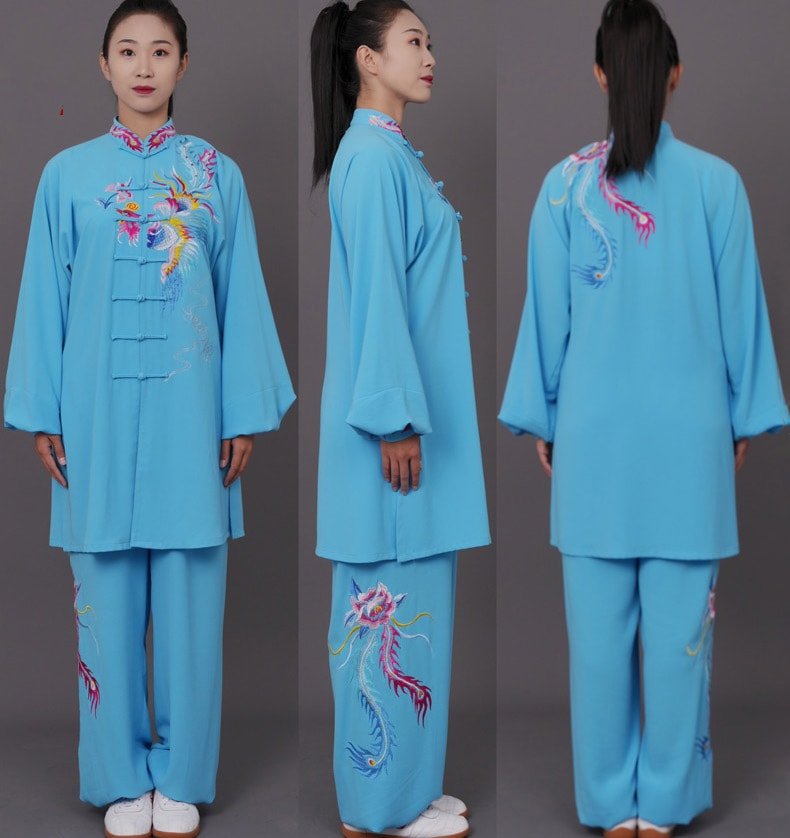 Traditional Kung Fu Uniform, Embroidered Tai Chi Suit