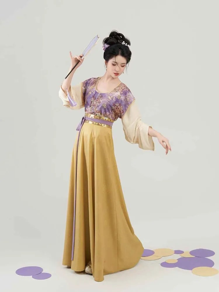 Women Hanfu Clothing Tang Dynasty Dunhuang Style Dress