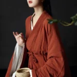 Wei Jin Style Red Hanfu Dress Women
