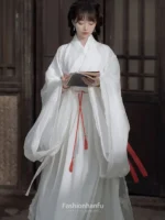 Fashion Hanfu Traditional Chinese Dress White Hanfu Dress