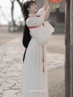 Fashion Hanfu Traditional Chinese Dress White Hanfu Dress - Image 2