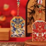 Chinese Embroidered Amulet Pouch – Blessing & Protection Hanging Charm