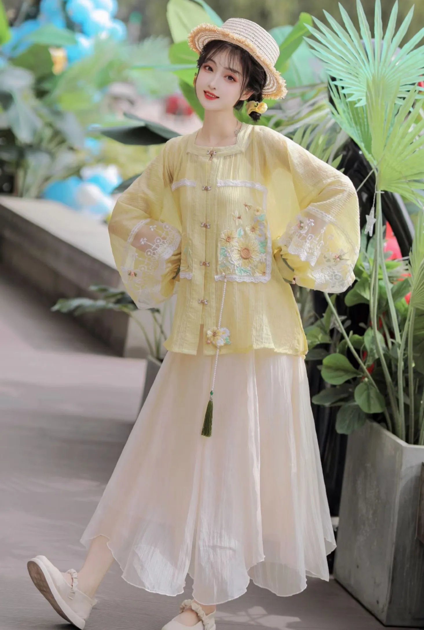 Chinese Style Dress Retro Summer Dress Female