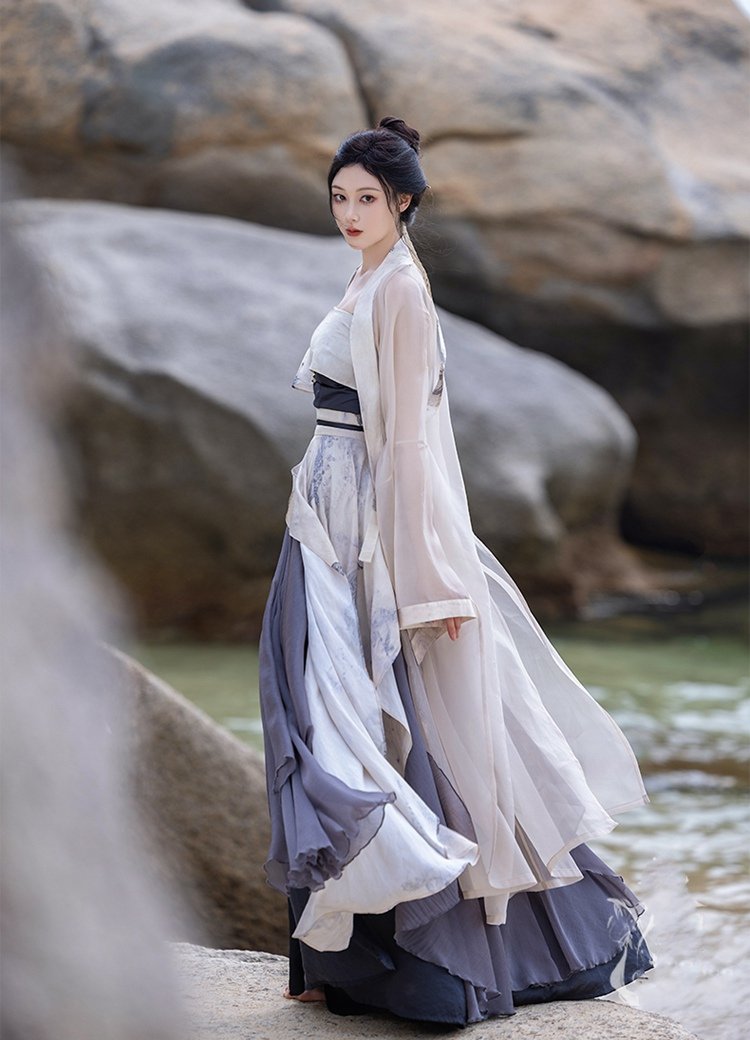 Daily Chinese Outfit Song Style Modern Hanfu Dress