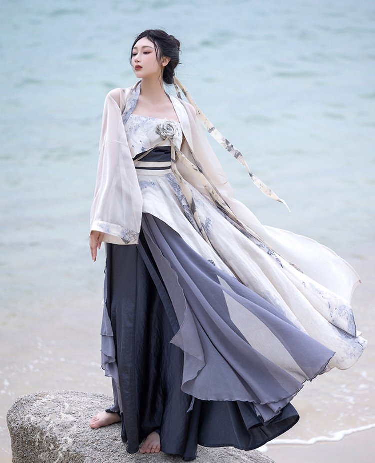 Daily Chinese Outfit Song Style Modern Hanfu Dress