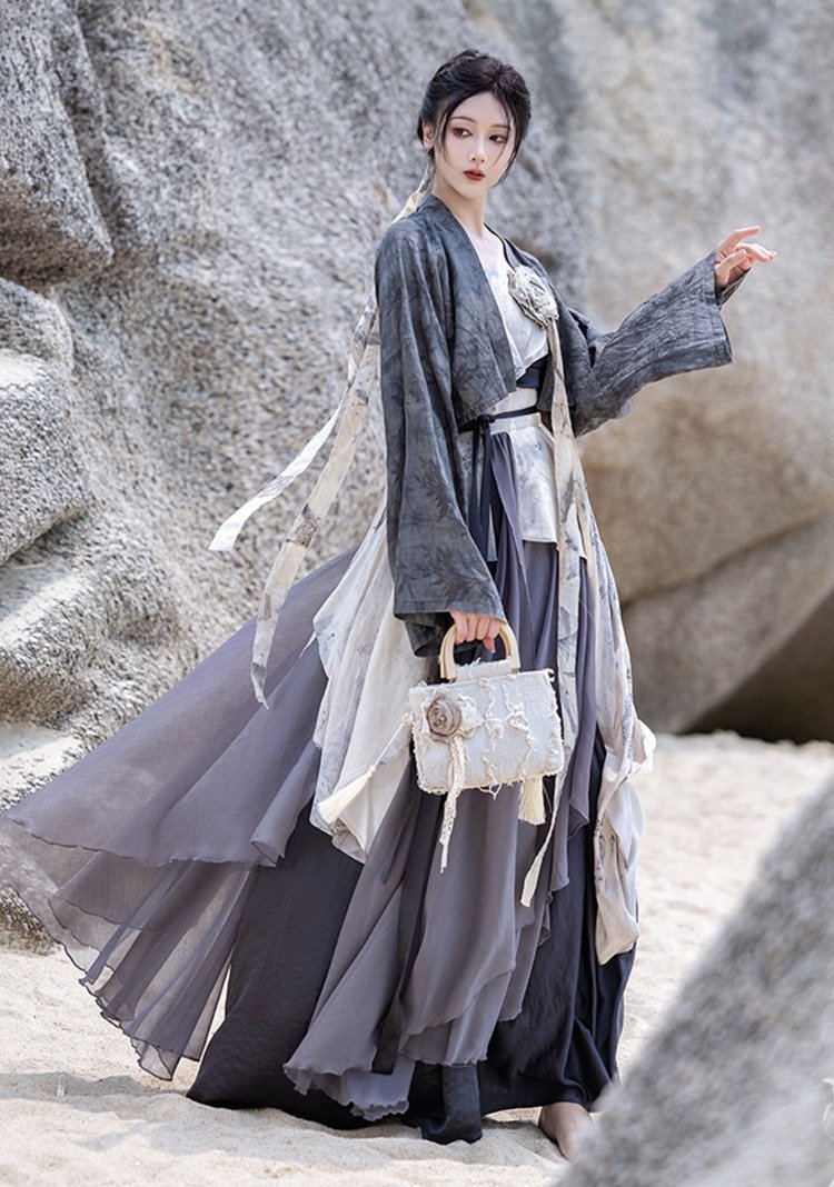 Daily Chinese Outfit Song Style Modern Hanfu Dress