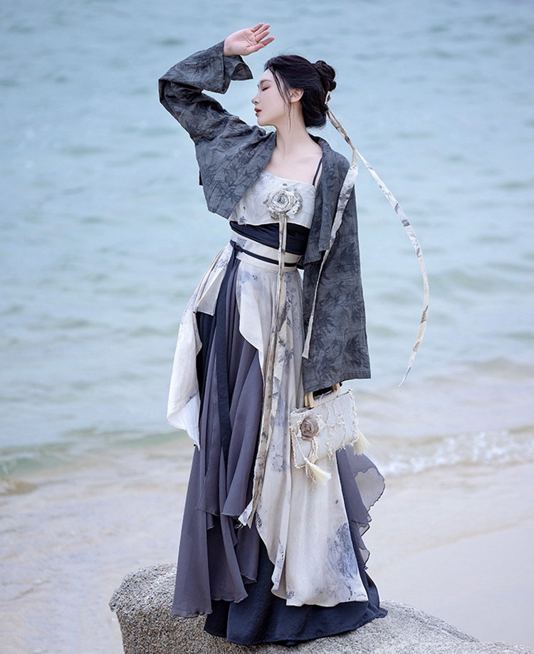 Daily Chinese Outfit Song Style Modern Hanfu Dress