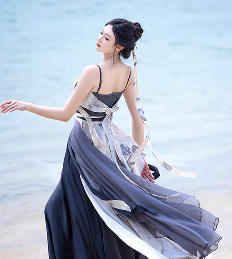 Daily Chinese Outfit Song Style Modern Hanfu Dress
