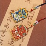 Chinese Embroidered Amulet Pouch – Blessing & Protection Hanging Charm - Image 3