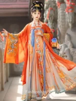 Fashion Hanfu Chinese Tang Dynasty Clothes Hanfu Dress Cosplay