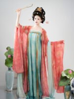 Tang Style Hanfu Dress Chinese Qixiong Ruqun Set - Image 3