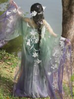 Embroidered Hanfu Dress – Fairy Style Flowing Chinese Outfit Set