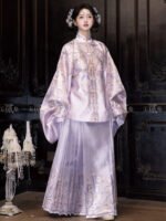 Ming Dynasty Women’s Hanfu Set Lavender Outfit