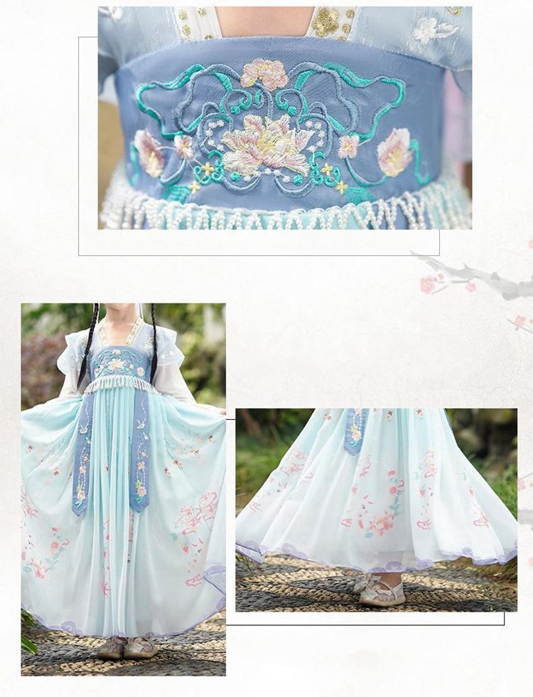 Embroidery and color details of Hanfu