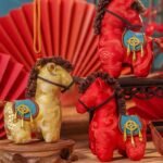 Lucky Horse Embroidered Chinese Sachet Ornament – Wearable Bag & Car Charm