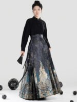 Embroidered Mamian Skirt for Women Ming Style Hanfu Skirt - Image 3