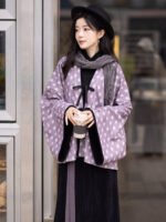 Modern Chinese Outfit for Women Jin-Style Jacket & Wrap Skirt Set
