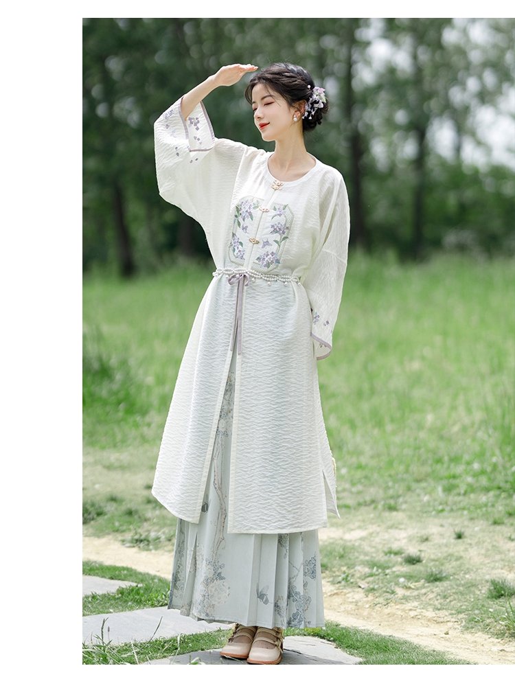 Modern Hhanfu Style Dress Embroidery