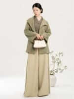 New Chinese Style Outfit Set for Women – Elegant Daily Coat, Top & Wide Pants - Image 5