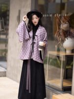 Modern Chinese Outfit for Women Jin-Style Jacket & Wrap Skirt Set - Image 3
