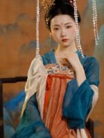 Chinese Traditional Hanfu Dress Tang Dynasty Clothing Female - Image 3