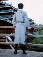 Tang Style Hanfu Leather Belt – Adjustable Unisex Waist Belt for Round Collar Robe & Yisan - Image 4