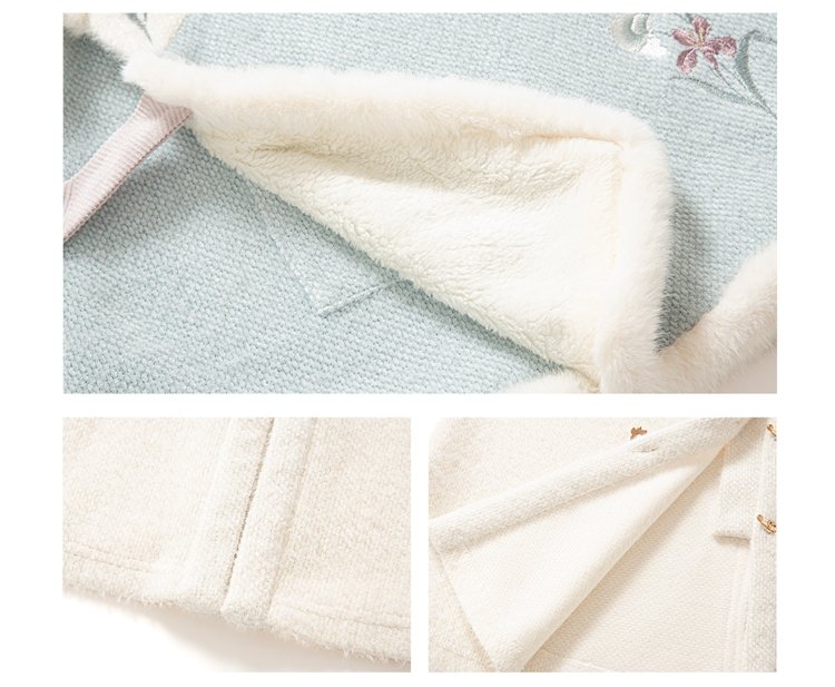 Inside lining and stitching of the skirt