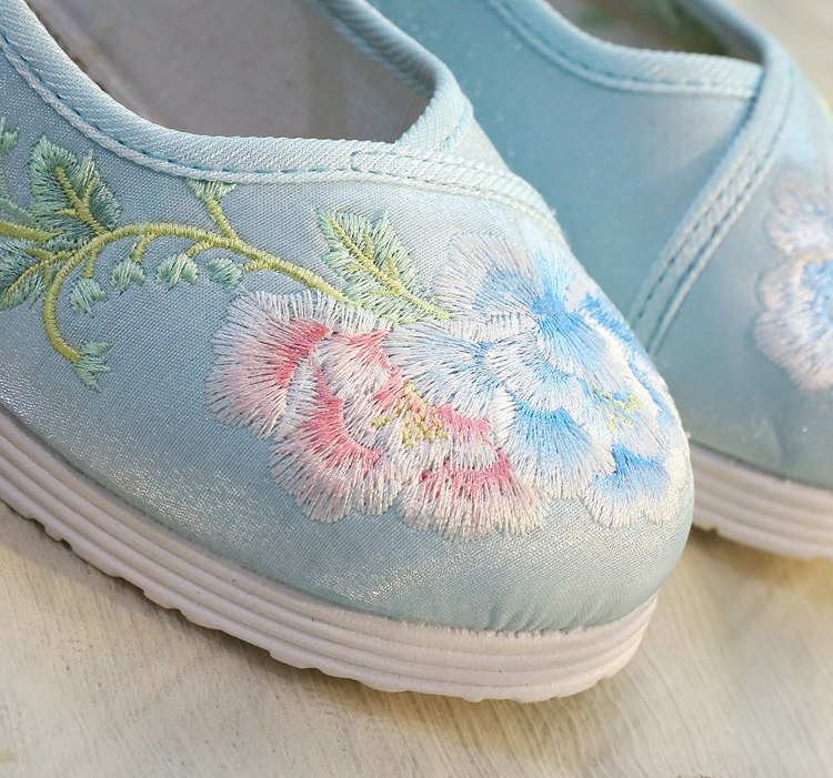 Close-up of embroidery craftsmanship