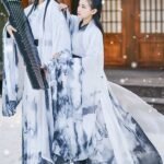 Traditional Male Chinese Clothing Hanfu Dress Stage Cosplay Costume Men&Women