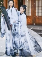 Traditional Male Chinese Clothing Hanfu Dress Stage Cosplay Costume Men&Women