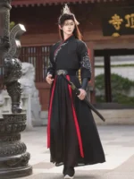 Wuxia Hanfu Set for Women & Men – Unisex Martial Arts Costume Outfit - Image 2